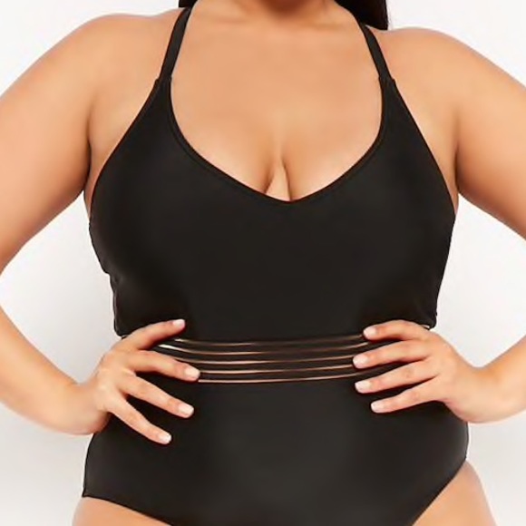 Forever 21 Other - Forever21+ Black One Piece Swim Suit